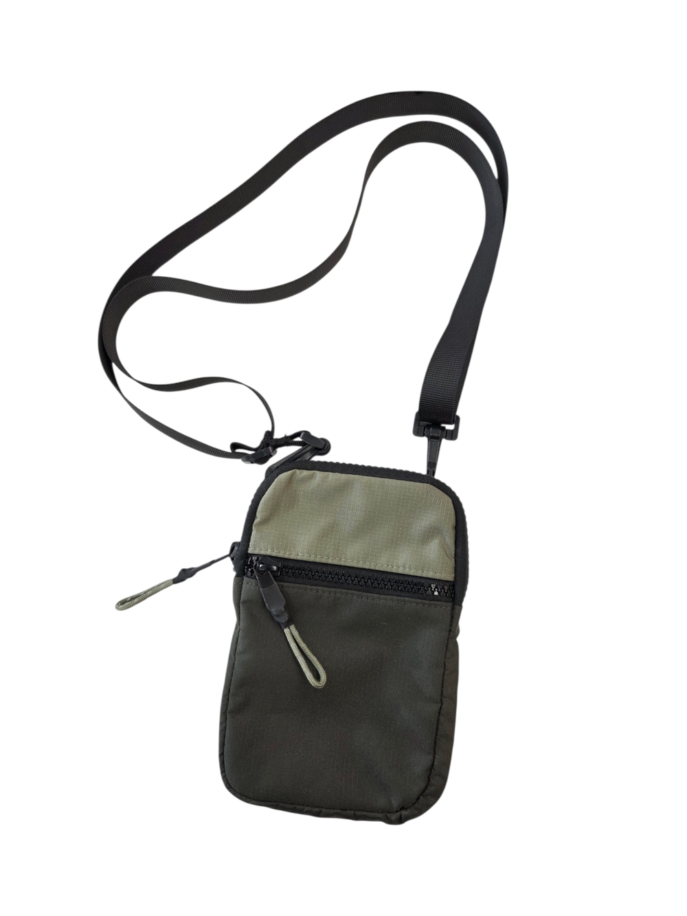 H&M Olive and Dark Green Crossbody Belt Bag